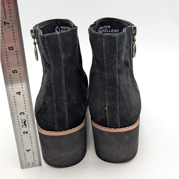 Vionic Hazal Ankle Boots Water Repellent Side Zip Women's Black Size US7 EU37 - Picture 4 of 13